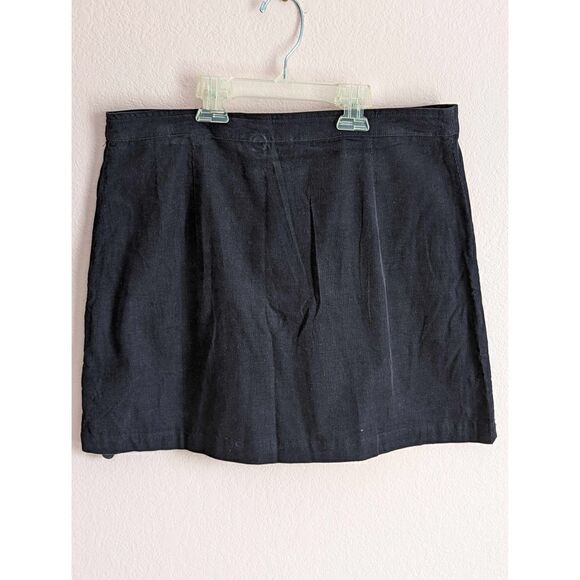 Sadie & Sage L blue corduroy mini skirt - Picture 4 of 5
